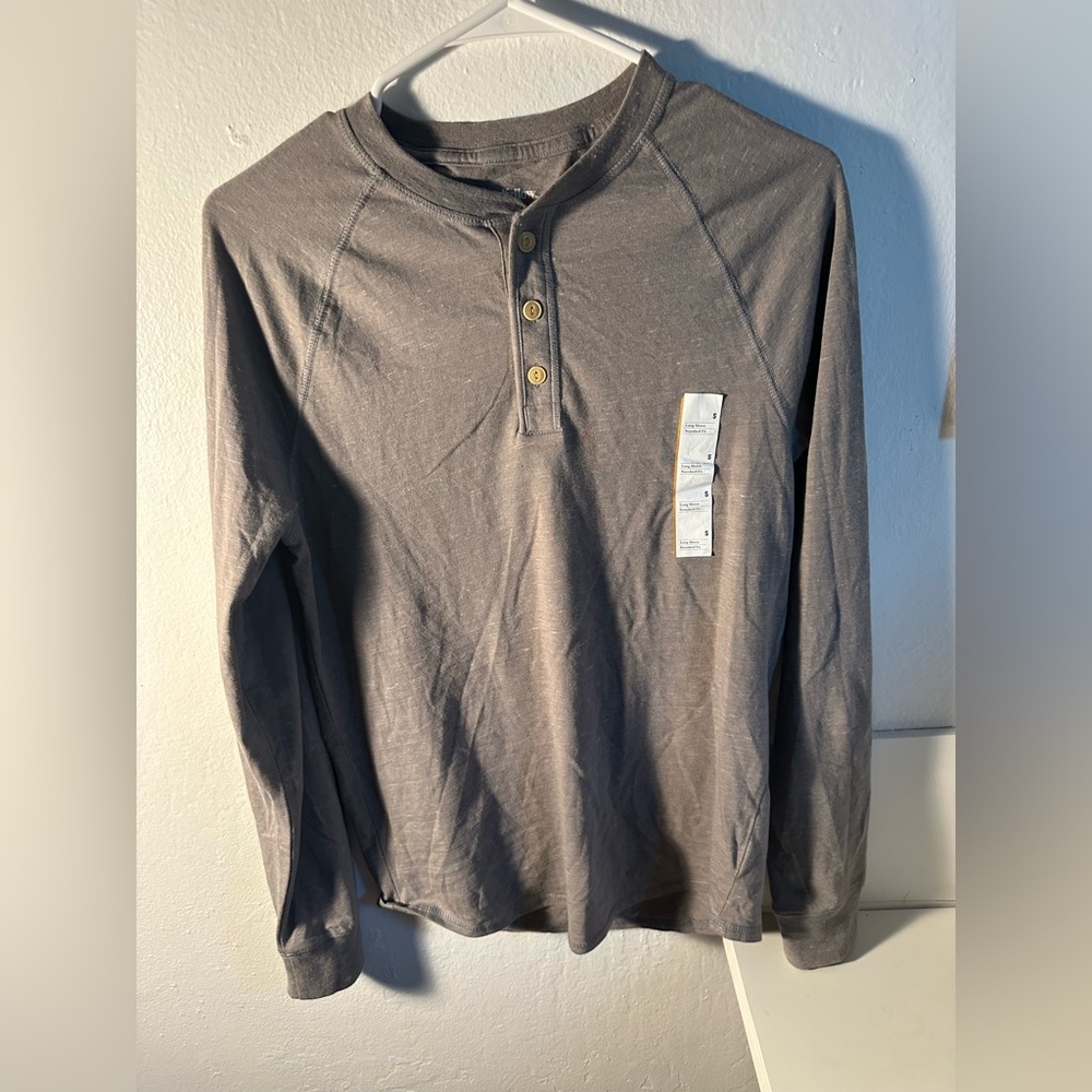 Mens Goodfellow Grey Long Slevee T-Shirt (Size S)